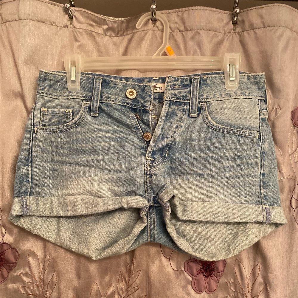 light blue hollister shorts